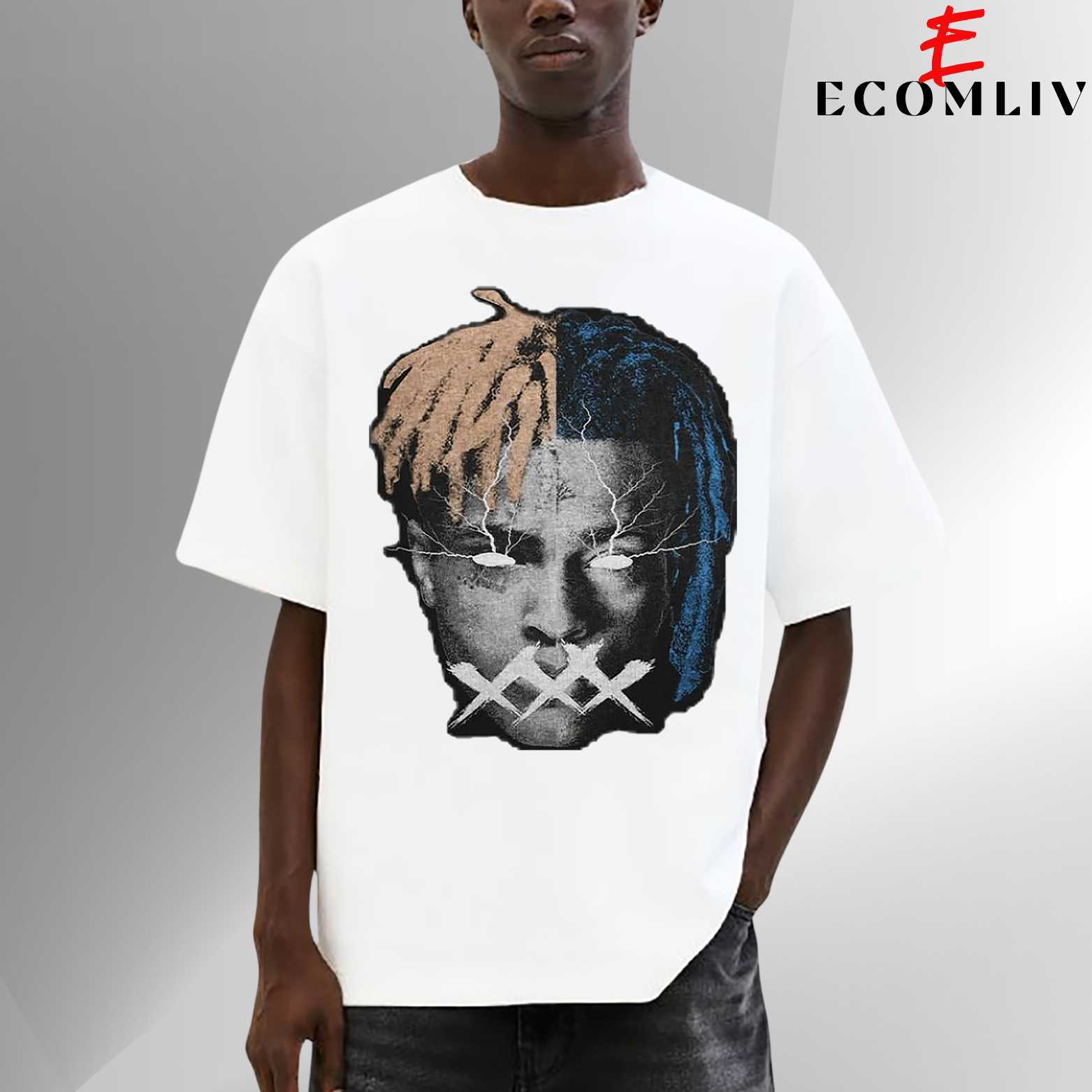 Xxxtentacion Streetwear Retro T-Shirt, Unisex Rap Music Tee, Hip Hop Graphic Top
